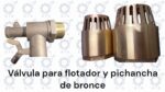 Válvulas de bronce.